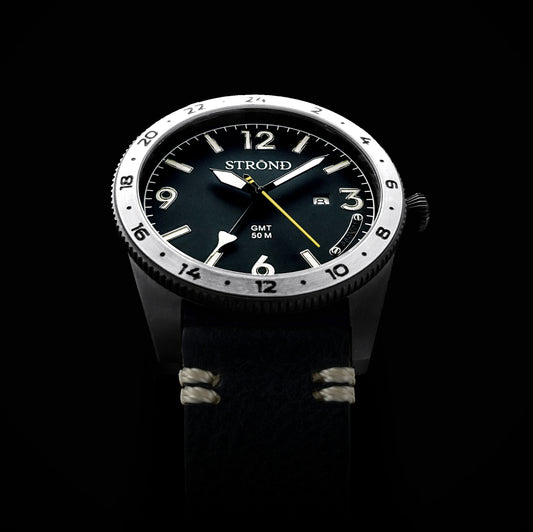 SSC-101 24h GMT, All Black with Steel Bezel