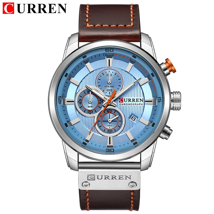 CURREN Date Quartz Men Watches Luxury Chronograph Relogio Masculino