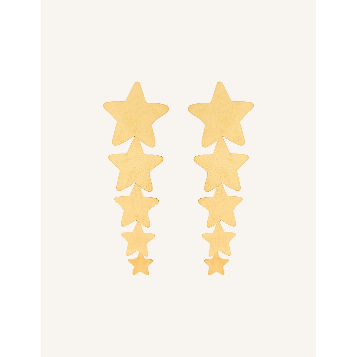 YXQ E414 Golden Brushed Stainless Steel Stud Earrings Fashionable YXQ E414 Golden Brushed Stainless Steel Stud Earrings