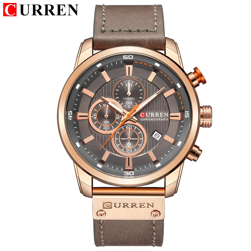 CURREN Date Quartz Men Watches Luxury Chronograph Relogio Masculino