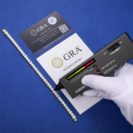 Women Jewelry VVS Moissanite Diamond Clustered Tennis Bracelet White Gold Plated 925 Sterling Silver Tennis Chain Bracelet