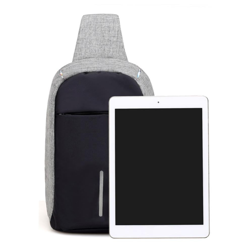 Antitheft External USB Charging Incline Shoulder Bag