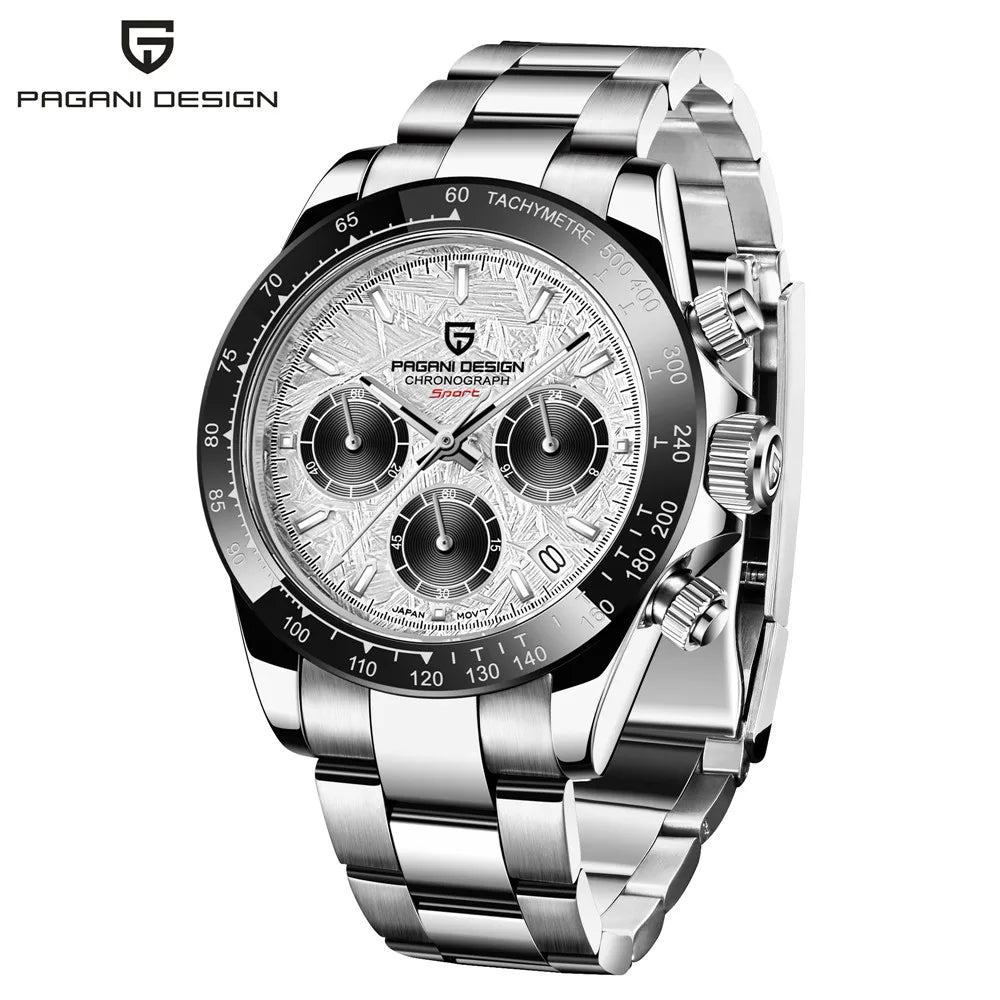 PAGANI DESIGN 2025 New Men's Watches Quartz Business Watch Mens Watches Top Brand Luxury Watch Men Chronograph VK63 Reloj Hombre