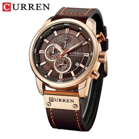 CURREN Date Quartz Men Watches Luxury Chronograph Relogio Masculino