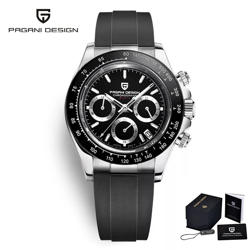 PAGANI DESIGN 2025 New Men's Watches Quartz Business Watch Mens Watches Top Brand Luxury Watch Men Chronograph VK63 Reloj Hombre