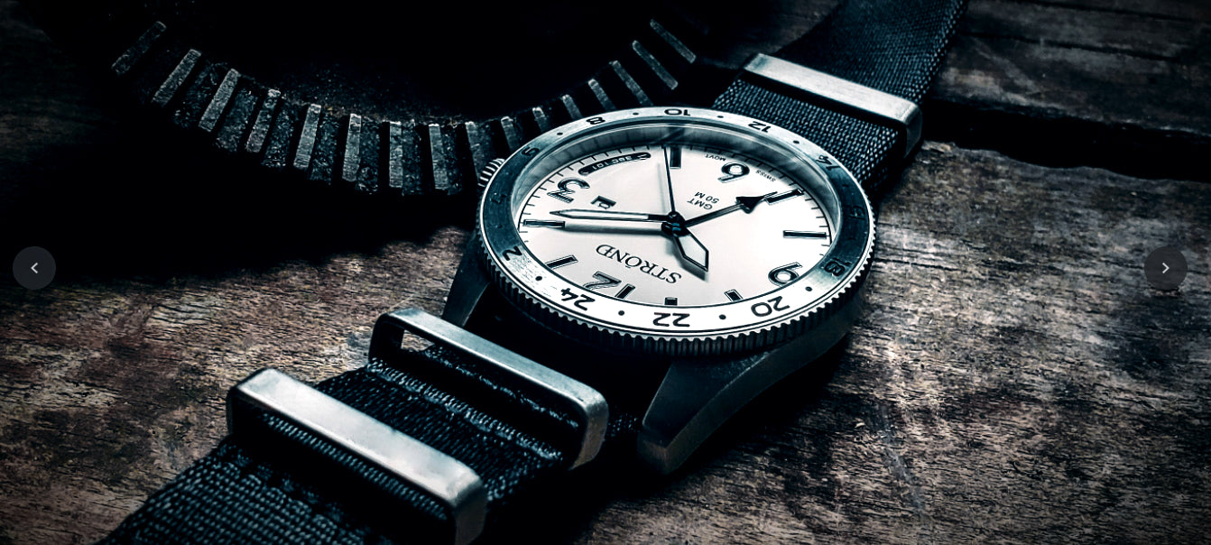 SSC-101 24h GMT, All Stainless Steel &amp; Cream