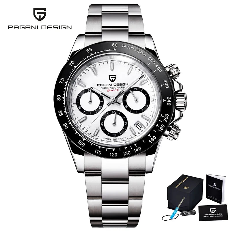 PAGANI DESIGN 2025 New Men's Watches Quartz Business Watch Mens Watches Top Brand Luxury Watch Men Chronograph VK63 Reloj Hombre