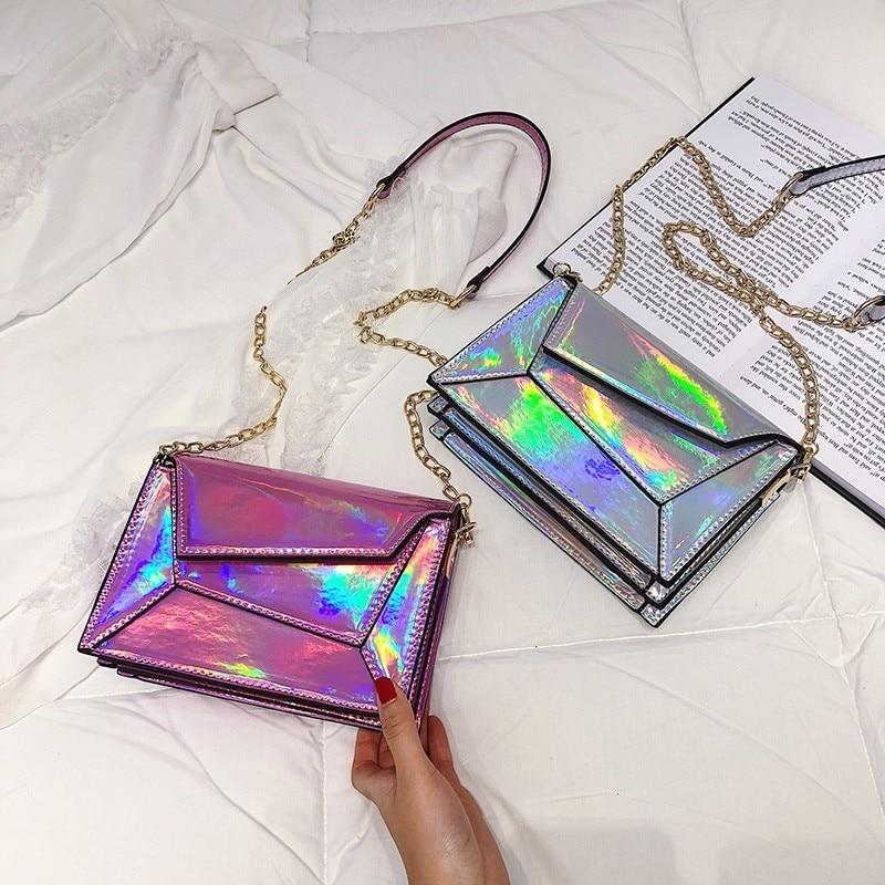 Contrast PU Leather Crossbody Shoulder Messenger Bag